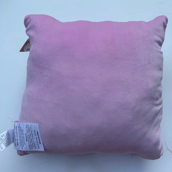 Sanrio Hello Kitty And Charmmy Kitty Pink Plush Pillow | Cute Kawaii Decorations - Picture 6 of 7